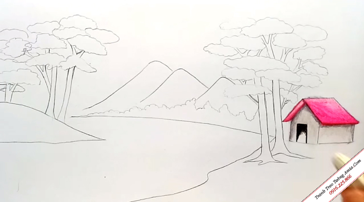 Cách vẽ núi  Dạy Vẽ