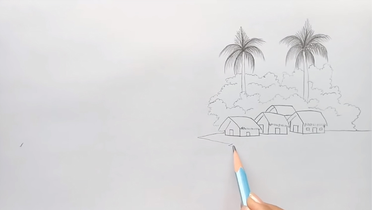 7 Bước vẽ tranh phong cảnh bằng bút chì siêu đẹp