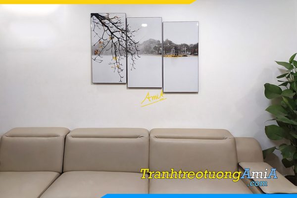 Hình ảnh Tranh phong cảnh Hồ Gươm Hà Nội treo tường phòng khách AmiA TPK1467