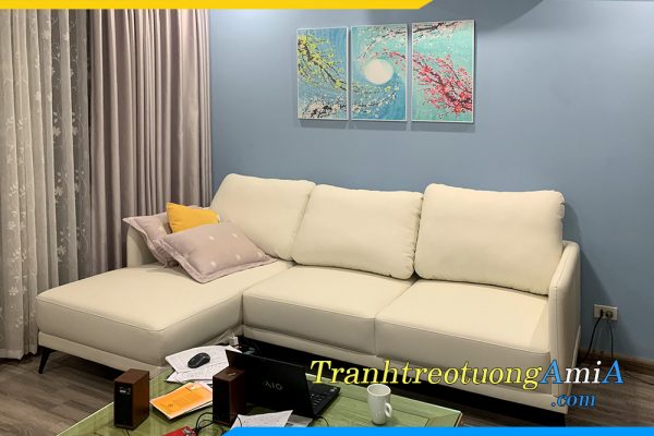 Hình ảnh Tranh canvas treo tường phòng khách chung cư đẹp AmiA TPK115